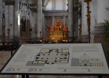 Pannello multisensoriale installato nel Santuario di Lucia a Venezia