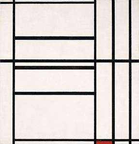 Piet Mondrian, "Composizione n. 1 con grigio e rosso 1938 / Composizione con rosso, 1939", Collezione Peggy Guggenheim, Venezia