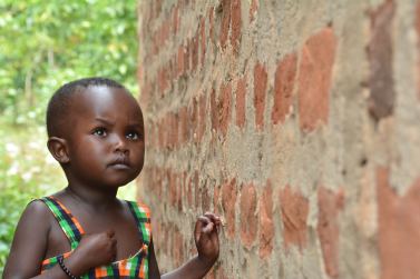 Leah, 3 anni, ugandese, cieca