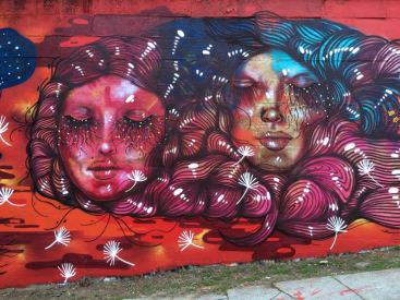 Graffito dell'artista brasiliana Panmela Castro