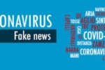 Un'elaborazione grafica dedicata alle tante false notizie ("fake news") circolate in questi mesi sul coronavirus