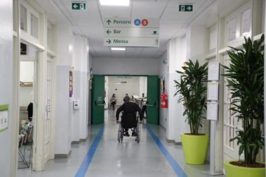 Paziente dell'Istituto Riabilitativo Montecatone di Imola (Bologna)