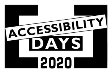 Logo degli "Accessibility Days 2020"