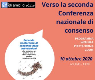 Locandina dell'evento promosso dagli Amici di Luca a Bologna il 10 ottobre 2020