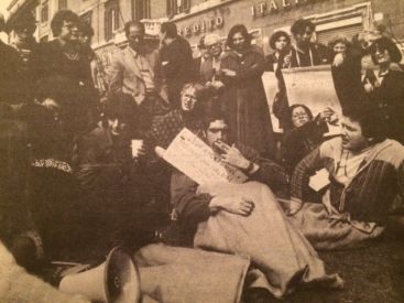 1977: protesta, a Roma, per il lavoro delle persone con disabilità