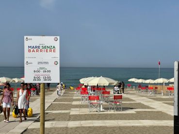 Spiaggia senza barriere, Capaccio Paestum (Salerno), agosto 2021