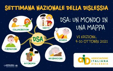 Manifesto della 6^ Settimana Nazionale della Dislessia, 4-10 ottobre 2021