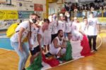 Gli Azzurri della Nazionale di basket con sindrome di Down che hanno trionfato ai "SUD Euro TriGames di Ferrara"