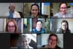 Le partecipanti a una riunione online del Comitato Donne dell'EDF