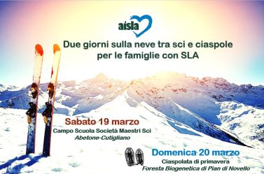 Locandina di 19-20 marzo 2022 per AISLA sull'Appennino Toscano
