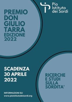 Locandina del "Premio Don Giulio Tarra 2022"