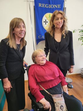 Tilde MInasi, Nunzia Coppedé ed ERika Stefani, maggio 2022
