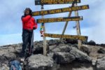 Damiano Casalini sulla vetta del Kilimangiaro