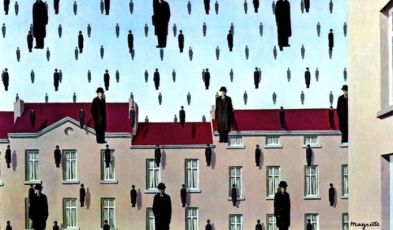 Magritte, "Golconda", 1953