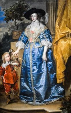 Enrichetta Maria e Jeffery Hudson di Van Dyck