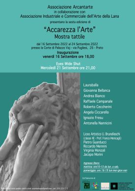 "Accarezza l'Arte", Prato, settembre 2022