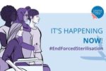 La realizzazione grafica voluta a suo tempèo dal Forum Europeo sulla Disabilità, per lanciare la petizione nel web contro la sterilizzazione forzata delle donne con disabilità