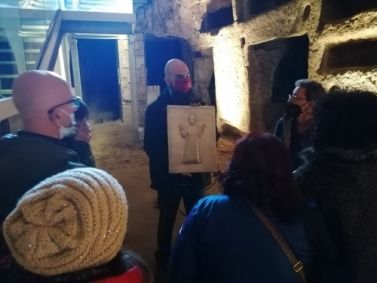 Lastra tridimensinale tattile, Catacombe San Gennaro Napoli