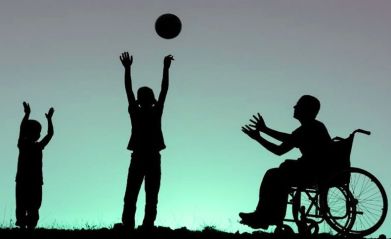 Sport, gioco, disabili, ragazzi