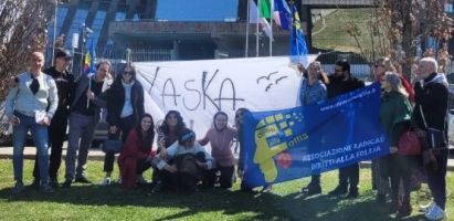 Firenze, marzo 2022: presidio per chiedere la liberazione di Yaska dalla segregazione