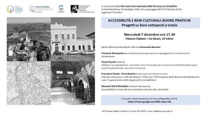 Accessibilità beni culturali, Udine, 7 dicembre 2022