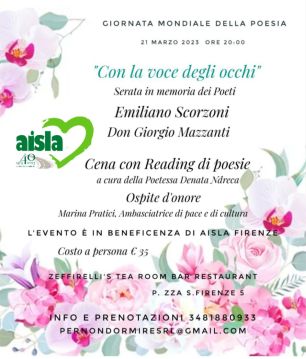 AISLA Firenze, "Con la voce degli occhi", 21 marzo 2023