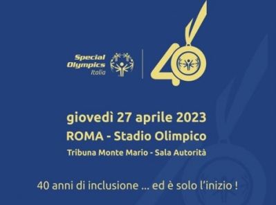 40 anni di Special Olympics Italia, 27 aprile 2023