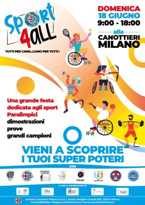 Milano, "Sport4All", 18 giugno 2023