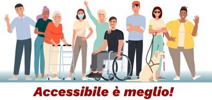 Realizzazione grafica sull'accessibilità elaborata dalla Società Trentino Holidays