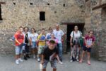 Foto di gruppo per i giovani dell'Associazione Pianeta Down di Pescara, in visita al Parco Archeologico di Pompei