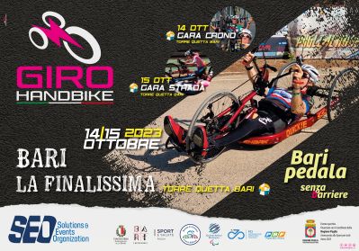 Giro Handbike 2023, Bari, 14-15 ottobre