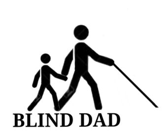 Realizzazione grafica su padre cieco