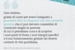 La realizzazione grafica dedicata ad Andrea Canevaro, in occasione del convegno "La Qualità dell'inclusione scolastica e sociale" del novembre scorso a Rimini