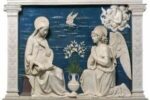 ":L'Annunciazione" di Andrea della Robbia (1475) è una delle terrecotte invetriate presenti al Santuario Francescano della Verna