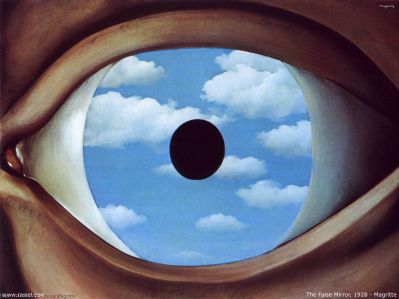 René Magritte, "Il falso specchio", 1928