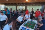 Una fase della Supercoppa Italiana di calcio balilla paralimpico