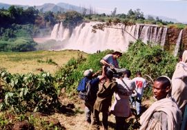 Gordon Rattray a due passi dalle Cascate del Nilo Blu in Etiopia