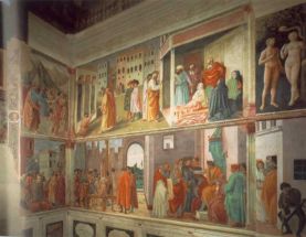I bellissimi affreschi di Masaccio nella Cappella Brancacci in Santa Maria del Carmine, a Firenze. Le persone con disabilità possono però ammirarne soltanto le riproduzioni fotografiche...