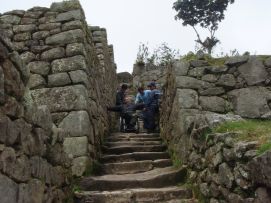 Un'immagine della «vacanza d'avventura» di Giampiero Griffo a Machu Picchu in Perù