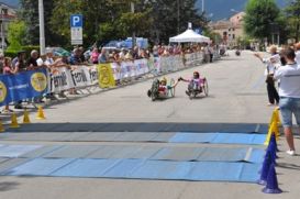 Giro d'Italia di Handbike 2011: l'arrivo della tappa di Sulmona in Abruzzo