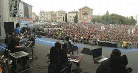 I Ladri di Carrozzelle in Piazza San Giovanni a Roma, durante il concerto del 1° maggio 2006
