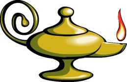 Disegno della lampada di Aladino