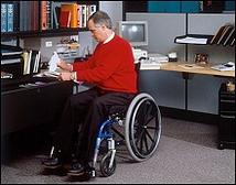 Persona con disabilità al lavoro