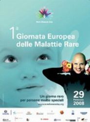 La locandina ufficiale della Prima Giornata Europea delle Malattie Rare