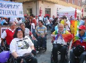 Persone con disabilità alla Marcia per la Pace 2005