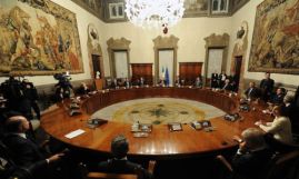 Il Consiglio dei Ministri del Governo Monti