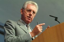 Il presidente del Consiglio Mario Monti