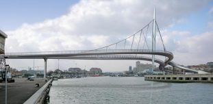 Il Ponte del Mare in costruzione a Pescara