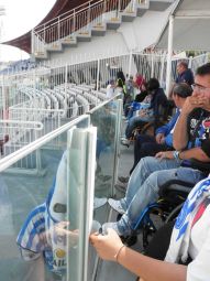 Le persone con disabilità allo Stadio Adriatico di Pescara, confinate in un posto dove si vede assai poco e senza vie di fuga