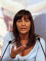 Renata Polverini, presidente della Regione Lazio e commissaria di governo alla Sanità Regionale